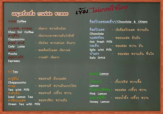 เมนูชาวดอย เมนูชาวดอย