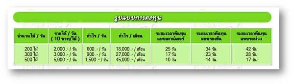 หมูปิ้งซุปเปอร์หมูระยะคืนทุน