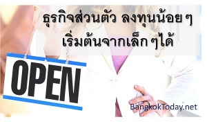 ธุรกิจส่วนตัว ลงทุนน้อยๆ ที่น่าสนใจ เริ่มต้นจากเล็กๆได้