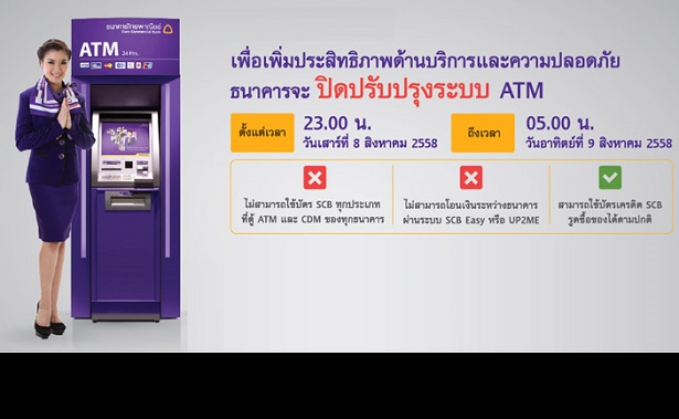 ธนาคารไทยพาณิชย์ปิดระบบ