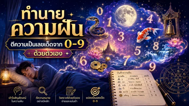 ทำนายความฝันตีความเป็นเลขเด็ดจาก 0-9 ด้วยตัวเอง