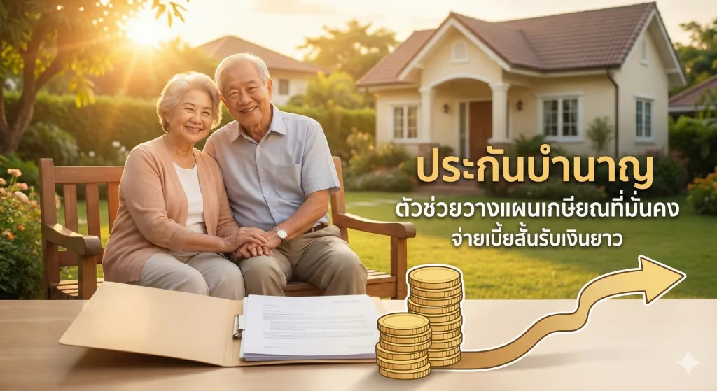 ประกันบำนาญ ตัวช่วยวางแผนเกษียณที่มั่นคง จ่ายเบี้ยสั้นรับเงินยาว