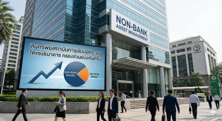 สินทรัพย์สถาบันการเงินนอกระบบ โตแซงธนาคาร ครองส่วนแบ่งเกินครึ่ง