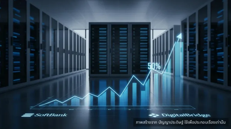 หุ้น DigitalBridge พุ่ง 50% หลังมีข่าว SoftBank จ่อซื้อกิจการ