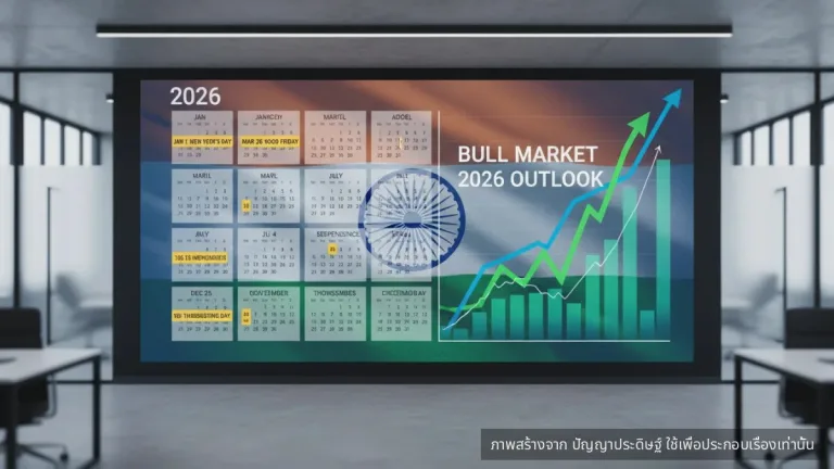 วันหยุดตลาดหุ้นอินเดีย 2569 ประกาศแล้ว! มีวันหยุดยาว 7 ครั้ง รวม 15 วัน