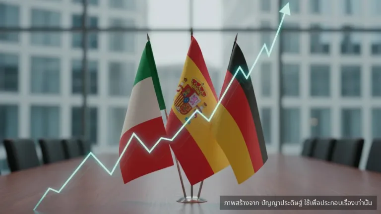 ส่วนต่างผลตอบแทนพันธบัตรอิตาลี-สเปนต่ำสุดรอบ 16 ปี สะท้อนความเชื่อมั่นฟื้นตัว