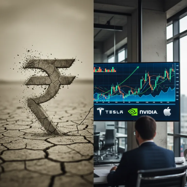 เงินรูปีอ่อนค่าไม่หยุด หนุนนักลงทุนอินเดียแห่ซื้อหุ้นโลก Tesla, Nvidia นำทีม