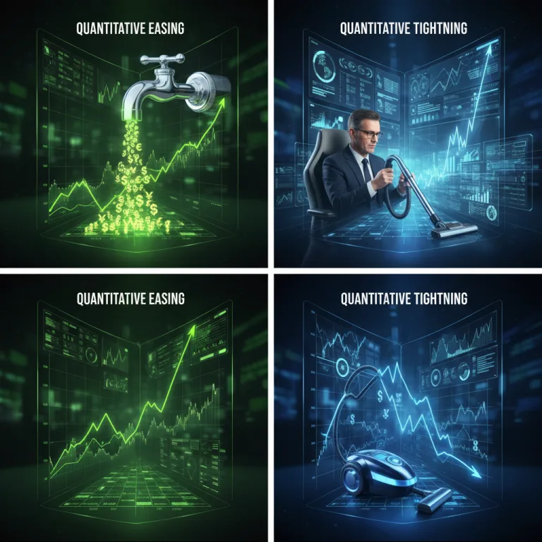 QE/QT คืออะไร? กลไกสภาพคล่องที่ทำให้ตลาดสินทรัพย์ผันผวนแรง