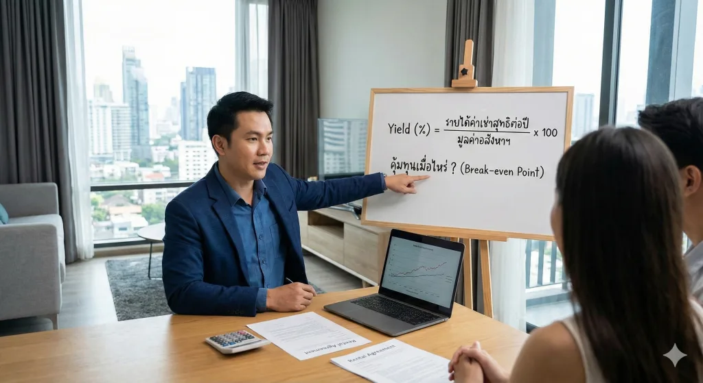 Yield คืออะไร? วิธีคำนวณผลตอบแทนปล่อยเช่าคอนโด ให้รู้ว่าคุ้มทุนเมื่อไหร่