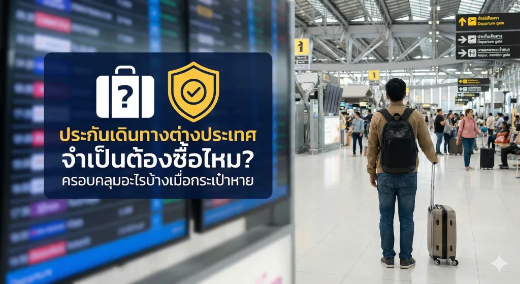 ประกันเดินทางต่างประเทศ จำเป็นต้องซื้อไหม? ครอบคลุมอะไรบ้างเมื่อกระเป๋าหาย