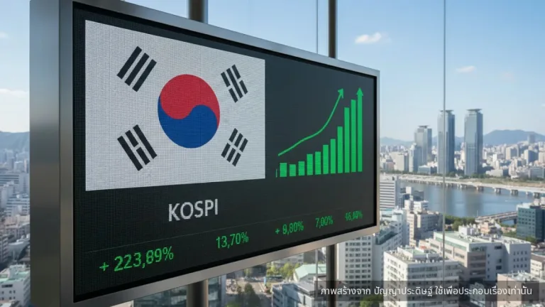 ดัชนี KOSPI เปิดปี 2569 สดใส พุ่งกว่า 1% รับแรงซื้อหุ้นกลุ่มชิป