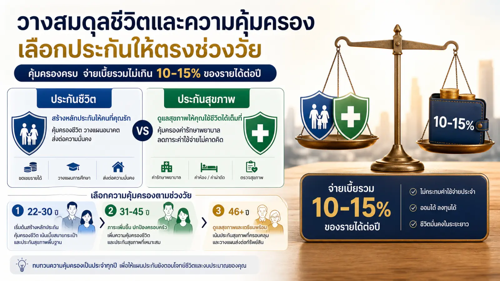 บรรยากาศการใช้งานจริงของ ซื้อประกันสุขภาพ ประกันชีวิต เลือกอย่างไร ให้เหมาะกับอายุและรายได้ของเรา พร้อมบริบท ซื้อประกันสุขภาพ