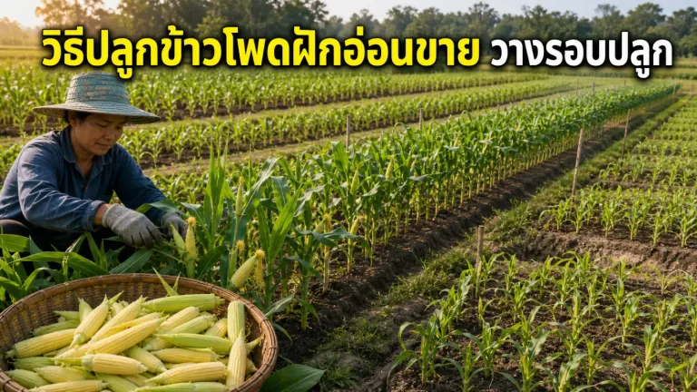 วิธีปลูกข้าวโพดฝักอ่อนขาย วางรอบปลูกอย่างไรให้มีผลผลิตส่งตลาดต่อเนื่อง