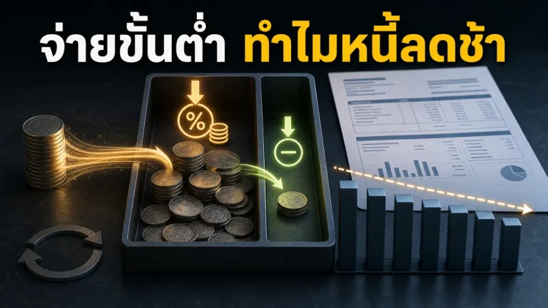 จ่ายขั้นต่ำบัตรเครดิตทุกเดือนเกิดอะไรขึ้น ทำไมยอดหนี้ถึงลดช้ากว่าที่คิด