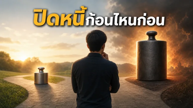 ปิดหนี้ก้อนไหนก่อน ระหว่างก้อนเล็กที่ทำให้มีกำลังใจกับก้อนดอกเบี้ยสูงที่แพงกว่า