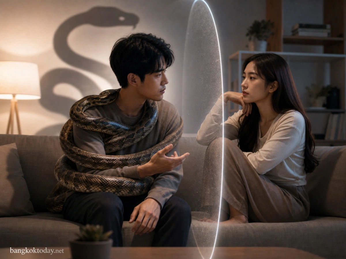 สื่อความสัมพันธ์สองด้านระหว่างความผูกพันกับความรู้สึกถูกควบคุม ผ่านภาพเชิงอุปมาเรื่องพื้นที่ส่วนตัวและขอบเขตในชีวิตจริง