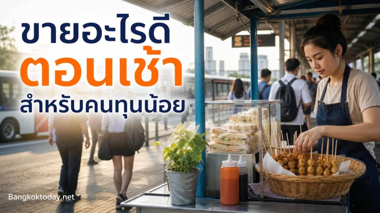 ขายอะไรดีตอนเช้า ในปัจจุบันที่แข่งขันสูง สำหรับคนที่มีทุนน้อย
